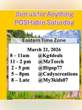 Cadyscreations is LIVE with Anything POSHable!